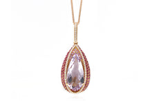 Load image into Gallery viewer, 18K Gold Amethyst Pendant