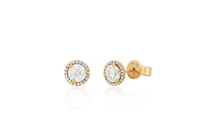 Load image into Gallery viewer, 18K Rose Gold Diamond Earring
