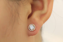Load image into Gallery viewer, 18K Rose Gold Diamond Earring
