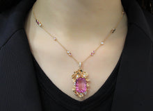 Load image into Gallery viewer, 18K Gold Topaz Necklace
