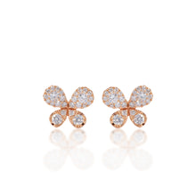 Load image into Gallery viewer, 18K Rose Gold Diamond Earring
