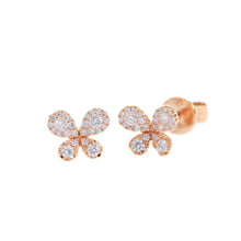 Load image into Gallery viewer, 18K Rose Gold Diamond Earring
