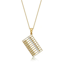 Load image into Gallery viewer, 18K Gold Abacus Diamond Pendant
