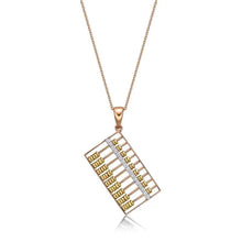 Load image into Gallery viewer, 18K Gold Abacus Diamond Pendant
