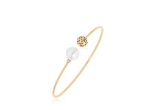 Load image into Gallery viewer, 18K Gold Pearl Bangle
