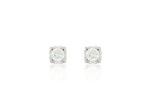 Load image into Gallery viewer, 18K White Gold Diamond Earring

