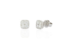 Load image into Gallery viewer, 18K White Gold Diamond Earring
