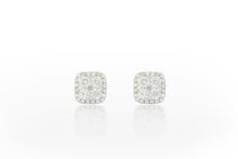 Load image into Gallery viewer, 18K White Gold Diamond Earring
