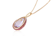 Load image into Gallery viewer, 18K Gold Amethyst Pendant
