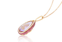 Load image into Gallery viewer, 18K Gold Amethyst Pendant
