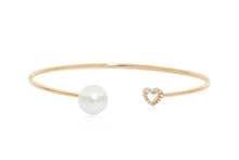 Load image into Gallery viewer, 18K Gold Pearl Bangle
