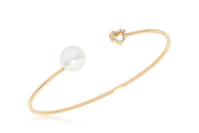 Load image into Gallery viewer, 18K Gold Pearl Bangle
