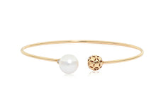 Load image into Gallery viewer, 18K Gold Pearl Bangle

